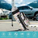 25/32/40/64oz Water Bottle Bag Holder Carrier-Insulated Crossbody Sling Case Sleeve with Strap & Pockets for Men Women Gym Cycling Travel Walking Hiking Camping by TinyTreasures Baby Boutique
