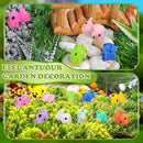 Liliful 200 Mini Resin Cows Bulk Small Plastic Cows Figurines Cute Miniature Cows Animals Figurines Ornament for Moss Landscape Decoration Dollhouse Garden DIY Crafts Accessories by GreenHaven Gardens