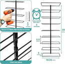 Sorbus Wall Mount Wine Rack + Under Cabinet Wine Glass Holder Set - Wine Rack Wall Mounted for Wine Bottles, Champagne, and Wine Glasses - Complete Your Home Bar & Wine Kitchen Storage, 1 Pack by CozyNest Decor