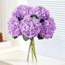 8pcs Lavender Fake Flowers Silk Hydrangea Artificial Flowers Bouquets Faux Hydrangea Stems for Home Table Centerpieces Wedding Party Decoration by CozyNest Decor