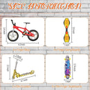 Skylety 31 Pieces Mini Finger Toys Set for Boy Girl Includes 6 Finger Skateboards, 4 Bikes, 2 Mini Scooters 4 Swing Board 8 Matched Wheels 7 Tool Accessories Educational Toy Party Favor(Novel) by TinyTreasures Baby Boutique
