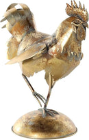 Deco 79 Metal Rooster Patina Garden Sculpture, 9" x 17" x 17", Bronze by GreenHaven Gardens