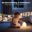MediAcous Night Lights for Kids Room, Baby Night Light with 7 Colors Changing & Dimming Function, Rechargeable Kids Night Light with 1 Hour Timer & Touch Control, Up to 100H, Wood Grain by CozyNest Decor