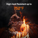 Sync Wireless Meat Thermometer Quad | 4 Probes | 6 Sensors | LCD Display | WiFi and Bluetooth 5.3 | Improved Stability and Range | IPX8 Waterproof | for BBQ, Grill, Smoker, Oven, Kitchen by TinyTreasures Baby Boutique