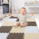 XMTMMD Baby Play MAT - Interlocking Foam Pads Kids Rug Floor Tile - Crawling & Gym Mat by TinyTreasures Baby Boutique
