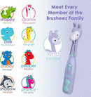 Brusheez Kids’ Electric Toothbrush Set - Safe & Effective for Ages 3+ - Parent Tested & Approved with Gentle Bristles, 2 Brush Heads, Rinse Cup, 2-Minute Timer, & Storage Base (Luna The Llama) by TinyTreasures Baby Boutique
