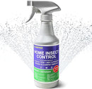 Home Insect Pest Control Spray 16oz – Kills & Repels Fleas, Ticks, Ants, Roaches, Spiders, Bed Bug and More on Contact with Peppermint Oil; Natural Safe and Effective Indoor & Outdoor Solution by TinyTreasures Baby Boutique