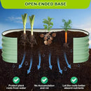 2 Pcs 4.5x2x1.5ft Oval Raised Garden Bed,Galvanized Raised Beds,Open-Ended Base Metal Raised Planter Beds,Garden Bed Outdoor,Planter Raised Boxes for Vegetables,Flowers,Tool-Free Asse,Green by CozyNest Decor