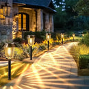 Solar Lights Outdoor Waterproof,6 Pack Bronze Pathway Lights with 10-40 LM Dimmable Glass and Metal, Solar Powered Garden Decor for Yard,Patio,Pathway,Driveway(Warm White) by GreenHaven Gardens