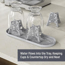 NiHome Silicone Water Bottle Drying Racks Set of 3 with Drip Tray,Cheese Style for Faster Drying,Bottle Dryer Racks Fit for Stanley YETI Cups Owala Sports Bottle Baby Bottle Thermoses Mugs by TinyTreasures Baby Boutique