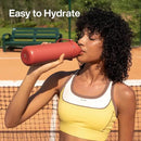 Insulated Water Bottle with Straw Stainless Steel Water Bottle, Leak-Proof, BPA-Free, Double Wall Vacuum Keeps Cold for 24 Hours for Sports, Travel, School (32 oz, Tawny Orange) by CozyNest Decor