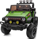 4WD Kids Ride on Car Truck, 12V 7Ah Kids Electric Vehicles Car Ride on Toy w/Remote Control - Army Green by TinyTreasures Baby Boutique