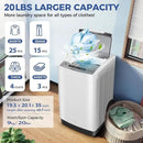 Nictemaw Portable Washing Machine 20Lbs Capacity 2.8 Cu.ft Portable Washer and Dryer Combo with 10 Programs and 8 Water Level Selections Compact Washer Machine for Apartments, Home, Dorms, Rv by CozyNest Decor