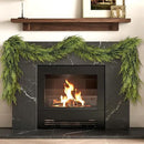 Artificial Norfolk Pine Garland - Faux Christmas Garland Fake Green Garland for Fireplace,Table, Stairs, Mantle, Window,Indoor Outdoor,Home,Holiday Decor (1 PCS,9 FT) by CozyNest Decor