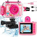 GKTZ Kids Camera - Waterproof Underwater Camera for Kids, Christmas Birthday Gifts for Girls Age 3-12, 1080P HD Children Digital Action Camera, Pool Toys for Kids Age 4-12 by TinyTreasures Baby Boutique