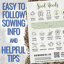 Seed Needs Low Growing Wildflower Flower Seeds for Planting | 10 Packs (1 Ounce Each) Mixture/Blend 17 Varieties | Resealable Package Multicolored Blooms Open Pollinated Mixed Species | Bulk by GreenHaven Gardens