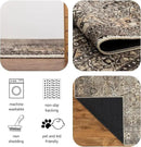 Keen Home Design 2x12 Rug - Machine Washable Runner Rug with Non-Slip Backing, Ideal for Hallway, Entryway, Kitchen, Laundry Room - Vintage, Easy Clean, Durable, Low Pile - (2'6" x 12') by CozyNest Decor