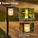 Solar Pathway Lights Outdoor, 4 Pack Upgraded Outdoor Solar Lights for Outside Super Bright Up to 12Hrs, IP65 Waterproof Solar Garden Lights for Yard Landscape Path Walkway Decoration by CozyNest Decor