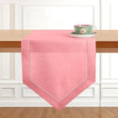 D'Moksha Homes Dusty Pink Linen Table Runner 120 Inches Long - 100% Pure Linen Diamond Table Runner 14 x 120 Inch for Dining, Fall and Halloween - Machine Washable by CozyNest Decor