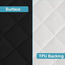 NTBAY 2 Pack Waterproof Mini Crib Mattress Protector, Quilted 24"x38" Fitted Mattress Cover - Machine Washable - Soft and Breathable Baby Mattress Pad Sheet for Mini Crib and Baby Playards, Black by TinyTreasures Baby Boutique
