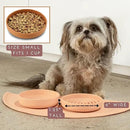 The Slowdown Bowl Silicone Slow Feeder for Cats & Dogs, Slow Eating Mealtime Solution with Modern Lick Mat Design, Reduces Gulping, Fits 1 Cup 6” Across x 1.25” Tall, Small-Sage by CozyNest Decor