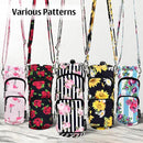 Betsey Johnson Insulated Water Bottle Pouch Holder Carrier Crossbag with Adjustable Shoulder Strap - Lightweight Polyester Accessories with Pockets Good for Hiking Sports by TinyTreasures Baby Boutique
