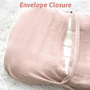 Hooyax Baby Lounger Cover 2 Pack - 100% Muslin Cotton Newborn Lounger Pillow Covers Only, Soft Breathable Infant Lounger Cover with Reinforced Stitching, Fits Most Standard Baby Loungers (Pink Wheat) by TinyTreasures Baby Boutique
