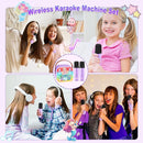Mermaid Mini Karaoke Machine Toys: Kids Toys Girls Birthday Gifts Age 3-12+ LED Portable Bluetooth Speaker with 2 Wireless Microphone Gift Toy for 4 5 6 7 8 9 Years Old Girl Boy Kid Adult by TinyTreasures Baby Boutique