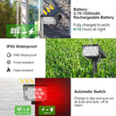 Solar Spot Lights Outdoor,20 LED Waterproof IP65 Solar Landscape Light Adjustable Panel Spotlights for Wall Tree Yard Garden Halloween Christmas Red Lights 4 Pack by GreenHaven Gardens