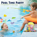 CozyBomB™ Magnetic Fishing Toys Game Set for Kids | Water Table Bathtub Kiddie Pool Party & Pole Rod Net, Plastic Floating Fish Toddler Color Ocean Sea Animals Birthday Age 3 4 5 6 Year by TinyTreasures Baby Boutique