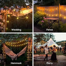 Solar String Lights Outdoor, 56FT 100LED Solar Lights with Remote, IP65 Waterproof, Solar Crystal Globe Patio Lights, 8 Light Modes, Timing, Christmas Decorations for Garden Yard by GreenHaven Gardens