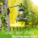 Qiang Ni Swivel Plant Hanger Bracket: Bird Feeder Hanger for Outdoor Wall Mount (12 - B-2pcs, 12 Inch) by GreenHaven Gardens