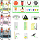 Trampoline for Kids, Upgrade Full Anti-Rust 440lbsToddler Trampoline with Net, Upgraded Ring Legs with Adjustable Gymnastics Bar&Toys, Gifts for Ages 1-8 Boys&Girls by TinyTreasures Baby Boutique