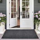 Profile Rubber Door Mat, 72x48inch, Heavy Duty, Entrance Doormat, Indoor and Outdoor, Waterproof, Easy Clean Shoe Scraper, Home Rug Welcome Mats for Entryway, Patio, Porch(Grey) by GreenHaven Gardens