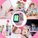 Goodatech Smart Watch for Kids 4-12 Years Boys Girls, 26 Puzzle Games,HD Camera,Video Music Player,Pedometer,Flashlight,Calendar,Alarm Clock,Aluminum Case,Sport Band (Pink) by TinyTreasures Baby Boutique
