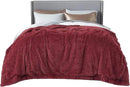 Bedsure GentleSoft Fluffy Burgundy Red King Size Blanket for Bed, Thick Soft Sherpa Faux Fur Fleece Bedding Fuzzy Plush Winter Warm Heavy Big Large King Blanket, Cozy Red Gifts for Men Women, 108x90 by CozyNest Decor