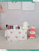 FANKANG Storage Bins, Nursery Hamper Canvas Laundry Basket Foldable with Waterproof PE Coating Large Storage Baskets for Kids Boys and Girls, Office, Bedroom, Clothes,Toys(Rec-pink crowns) by TinyTreasures Baby Boutique