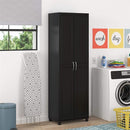 SystemBuild Evolution Kendall 24" Engineered Wood Utility Storage Cabinet Black by CozyNest Decor