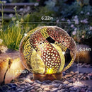 Huaxu Solar Lights Outdoor Garden Decor Waterproof Cracked Glass Globe LED Light Bronze Art Metal Retro Design Decorative Yard Patio Lawn Pathway Gift for Mom Women Anniversary Birthday by GreenHaven Gardens