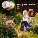 2 Pack Solar Watering Can Lights with Shepherd Hook, 8 Multi-Color Changing Modes, IP65 Waterproof, 60pcs String Lights for Outdoor Garden Pathway Lawn Patio Deck Walkway Courtyard by CozyNest Decor
