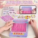 2-in-1 400 Pcs Friendship Bracelet Making Kit for Girls,Weaving Loom Kit Toys, Craft Kits for Kids,Age 6-12 Year Old Girls Gifts Ideas, Bracelet & Coaster & Bag Weaving Making kit by TinyTreasures Baby Boutique