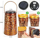 Solar Lanterns Outdoor Waterproof - 4 Pack Hanging Solar Lights Gifts for Women Mom Grandma Decorative Lantern for Patio Decor Garden Yard Backyard Porch Table Tree Lighting, Cool/Warm Light by GreenHaven Gardens