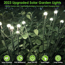 2025 Solar Lights Outdoor Waterproof, 10 Pack Solar Garden Lights, Solar Firefly Lights Outdoor Waterproof, Solar Twinkle Swaying Fairy Light for Yard Patio Pathway Garden Decoration (Cold White) by GreenHaven Gardens