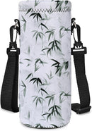 RICHEN Neoprene Water Bottle Carrier Bag with Adjustable Shoulder Strap,Insulated Water Bottle Cover for Stainless Steel/Glass/Plastic Bottles by TinyTreasures Baby Boutique