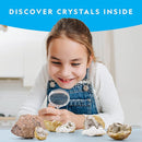 National Geographic Break Open 10 Premium Geodes – Includes Goggles & 2 Display Stands - Great STEM Science Kit, Geology Gift for Kids, Break Your Own Geodes with Crystals by TinyTreasures Baby Boutique