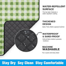 TigeJoy Extra Large Picnic Blanket Waterproof Foldable 118''x118'', Outdoor Picnic Mat Beach Blanket Sandproof for Park, Grass, Travel, Hiking, Camping Essentials, Gingham Picnic Blanket by TinyTreasures Baby Boutique