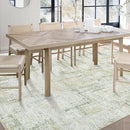 Area Rugs 5x7 Living Room: Washable Rug Modern Abstract Rugs Soft Non Slip Neutral Rug Stain Resistant Indoor Carpet for Bedroom Kitchen Dining Room Nursery Home Office Rugs(Green Brown,5'x7') by TinyTreasures Baby Boutique
