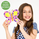 Creative Roots Paint Your Own Stepping Stones Multipack with Butterfly, Unicorn, & Heart, 3 Ceramic Stepping Stones (7 Inch Each), 18 Acrylic Paints, 3 Paintbrushes, Ages 8+ by TinyTreasures Baby Boutique