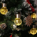 GIGALUMI 8 Pack Solar Outdoor Lights, Solar Hanging Lights for Christmas Decoration-Cracked Glass Solar Lights Outdoor Waterproof for Garden, Yard, Fence, Tree（Warm White） by GreenHaven Gardens