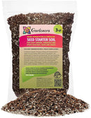 Premium Organic Seed Starter Soil - 3 Quart - All-Purpose Organic Potting Soil for Happy Seedlings and Plants by Gardenera by GreenHaven Gardens